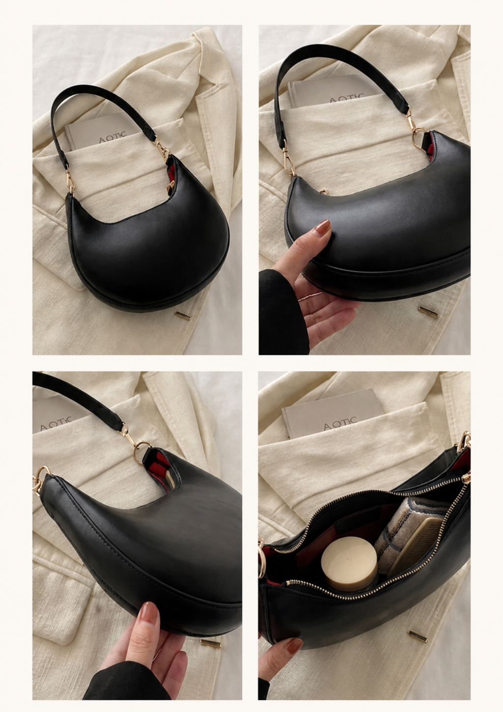 Luxoso™ Crescent Shoulder Bag