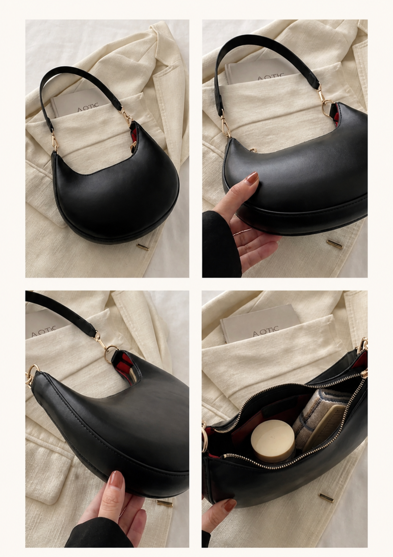 Luxoso™ Crescent Shoulder Bag